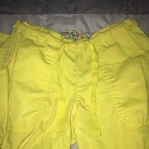 Yellow scrub pants